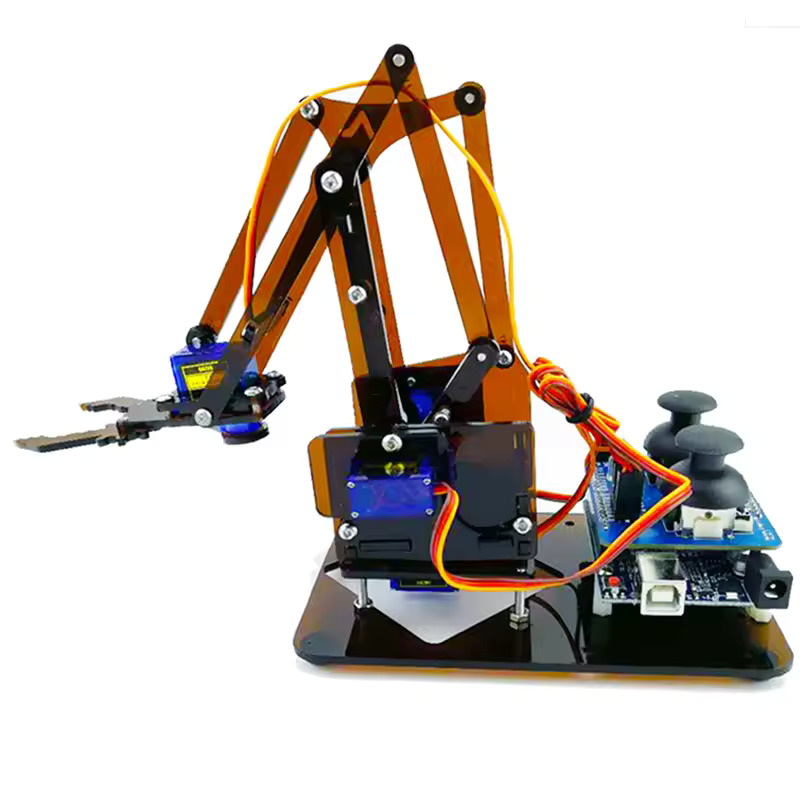 Brazo Mecánico acrílico 4 DOF Robot manipulador garra para Arduino - Imagen 4