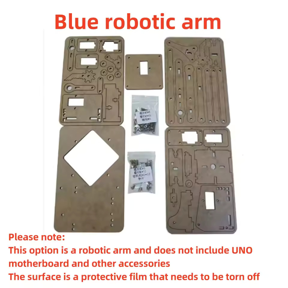 Brazo Mecánico acrílico 4 DOF Robot manipulador garra para Arduino - Imagen 2