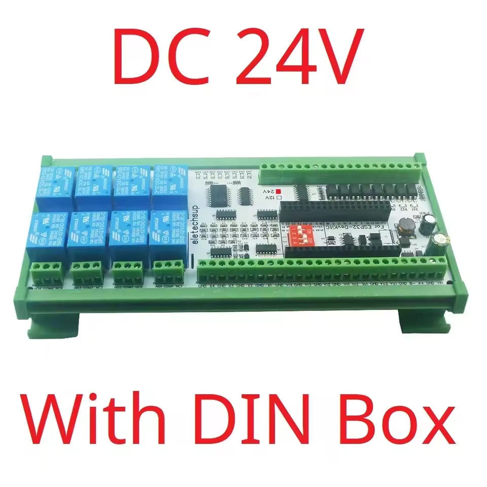 Placa de relé de red Wifi ESP32 2AO-8AI-8DI-8DO - Imagen 7