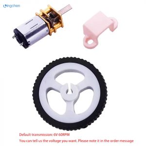 Rueda de goma, Motor N20 y Sujetador