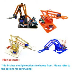 Brazo Mecánico acrílico 4 DOF Robot manipulador garra para Arduino