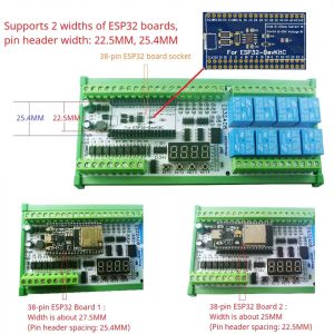 Placa de expansión ESP32 8AI-8DI-8DO , PLC